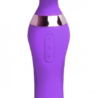 Wand Massager 9 Speeds Rechargeable Silicone with 2 Motors Purple (LAST ONES AVAILABLE)